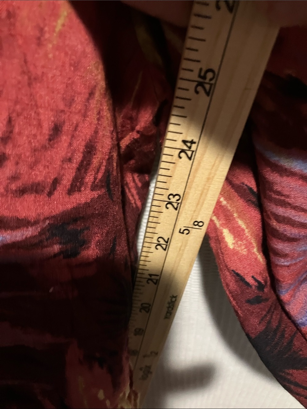 Wide Leg Firework-Print Palazzo Pants - Red & Gold - Picture 6 of 10